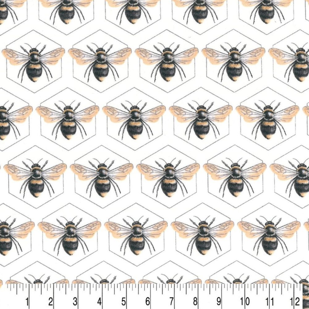 1 ½ yd Premium Quilt Bees Cotton Fabric Bee Fabric Quilt Fabric